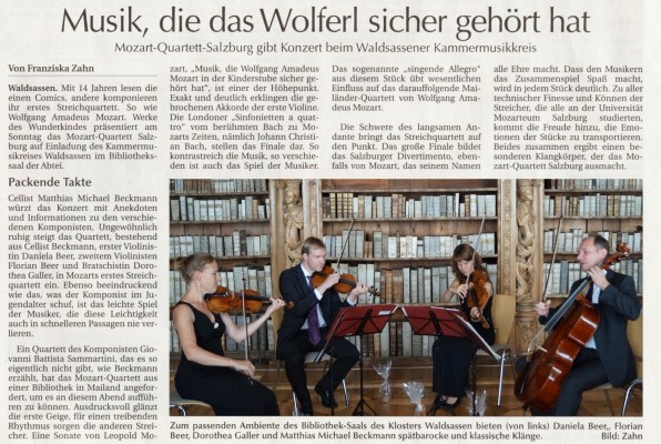 Zeitungsbericht
