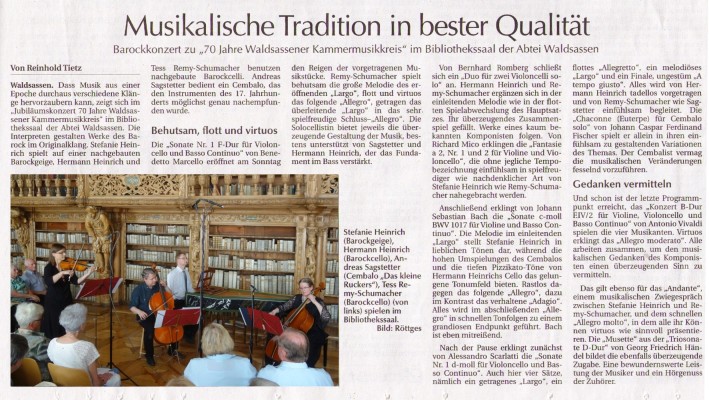 Zeitungsbericht