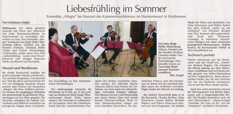 Zeitungsbericht