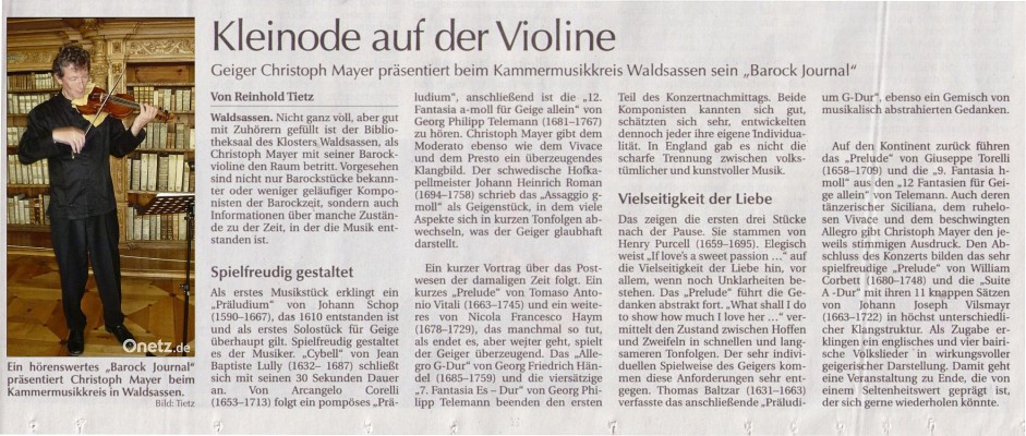 Zeitungsbericht