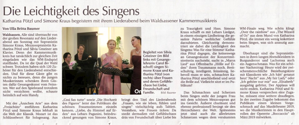 Zeitungsbericht